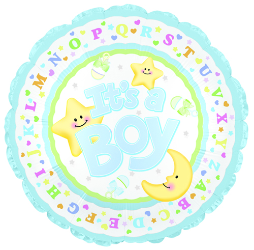 Its A Boy Moon and Stars